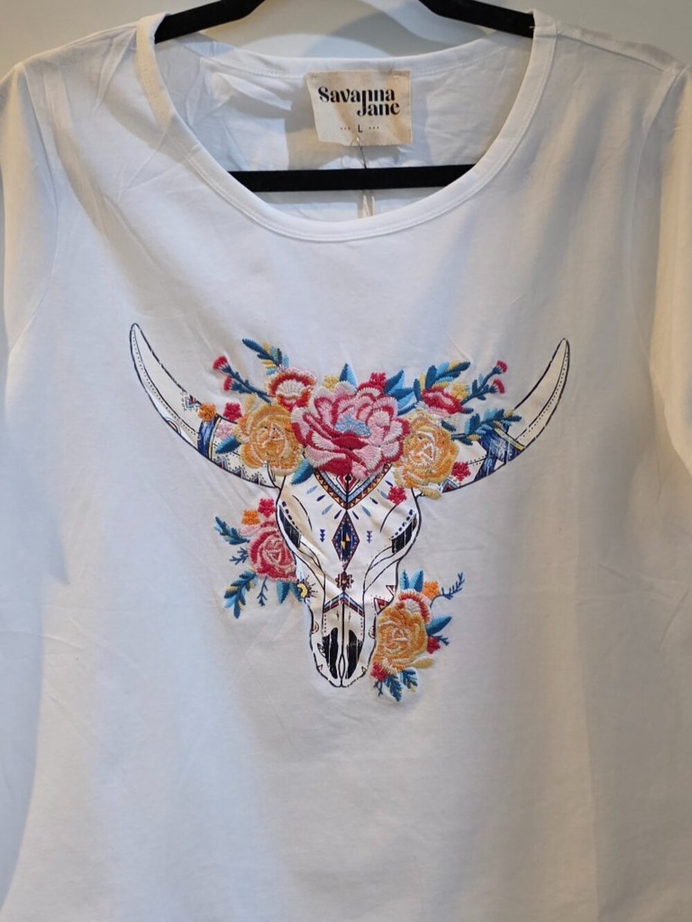 Savanna Jane Western Embroidered Tee